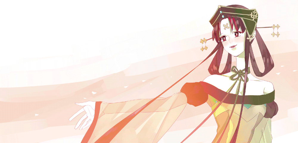 bare_shoulders, bishoujo_senshi_sailor_moon, facial_mark, forehead_mark, gif_artifacts, hair_rings, hair_stick, hat