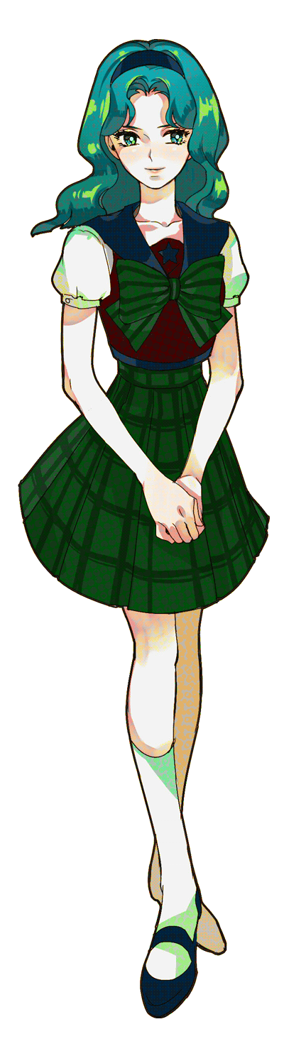 aqua_hair, bishoujo_senshi_sailor_moon, bow, full_body, gif_artifacts, hairband, hands_together, highres