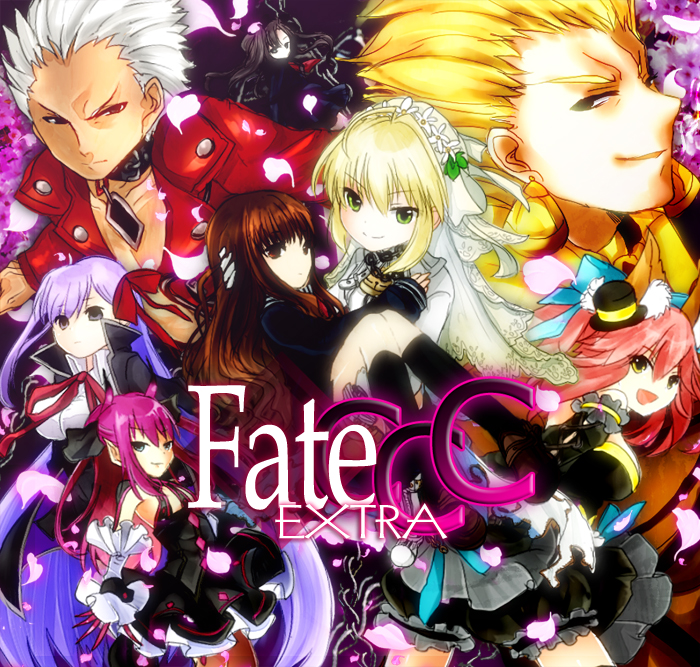 2boys, 6+girls, archer, bb_(fate/extra_ccc), caster_(fate/extra), fate/extra_ccc, fate_(series), female_protagonist_(fate/extra)