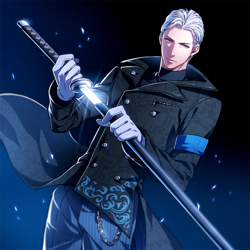 black_background, blue_background, coat, devil_may_cry, devil_may_cry_(series), dmc:_devil_may_cry, dutch_angle, gloves