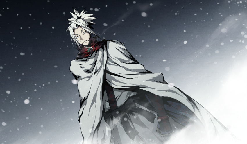 cape, g_yuusuke, game_cg, kajiri_kamui_kagura, kyougetsu_keishirou, snow