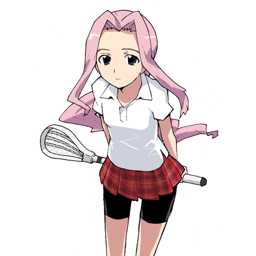 darry, darry_adai, lacrosse, long_hair, lowres, skirt, spandex, takenashi_eri