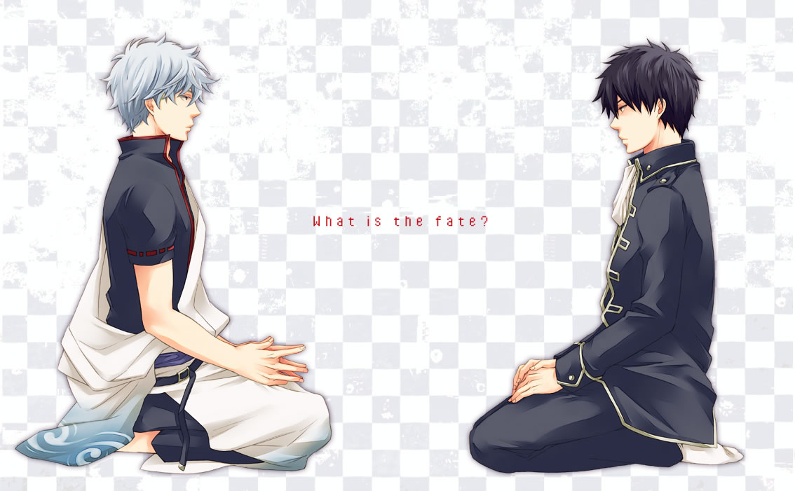 black_hair, checkered, checkered_background, engrish, gintama, hijikata_toushirou, japanese_clothes, kas92