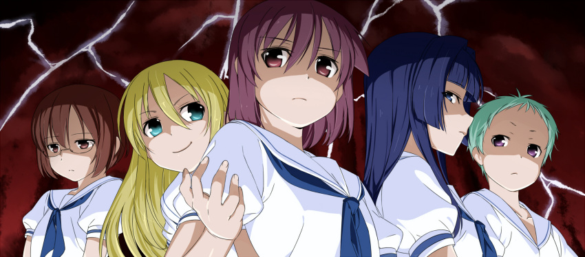 chikuisi, hirose_sumire, matano_seiko, miyanaga_teru, oohoshi_awai, saki, seifuku, shibuya_takami