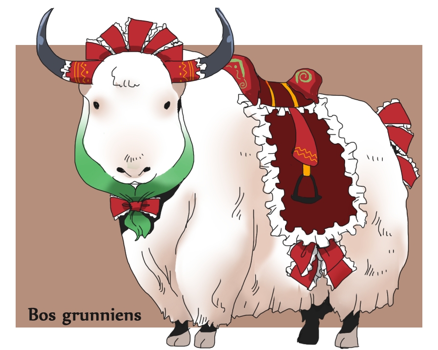 animalization, bow, frills, kagiyama_hina, onikobe_rin, pun, ribbon, saddle