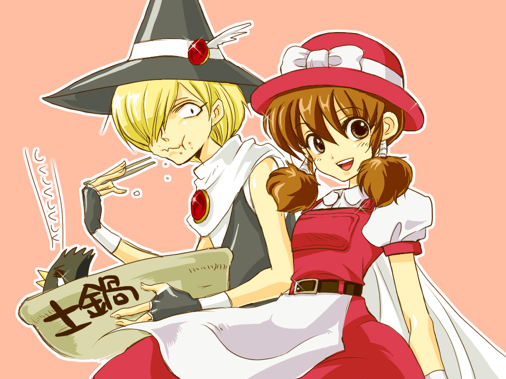 chopsticks, eating, flute_(violinist_of_hameln), hamel, hat, oboe_(violinist_of_hameln), tears, twintails, violinist_of_hameln