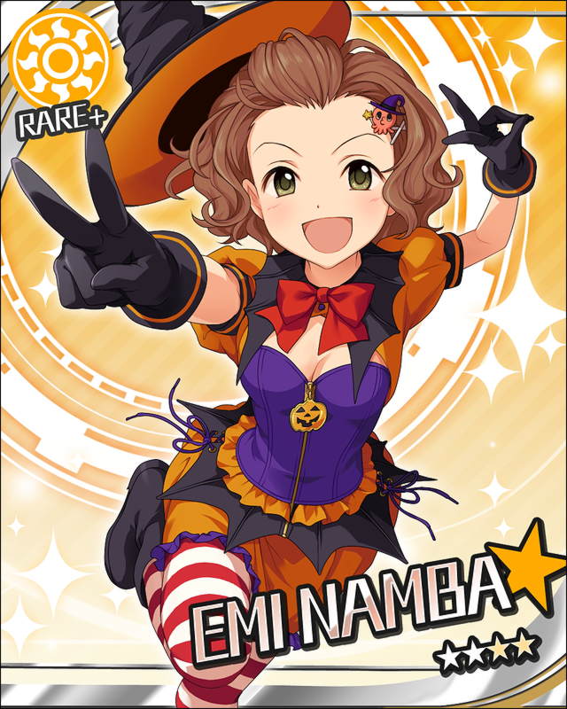 :d, bow, brown_hair, corset, green_eyes, hat, idolmaster, idolmaster_cinderella_girls