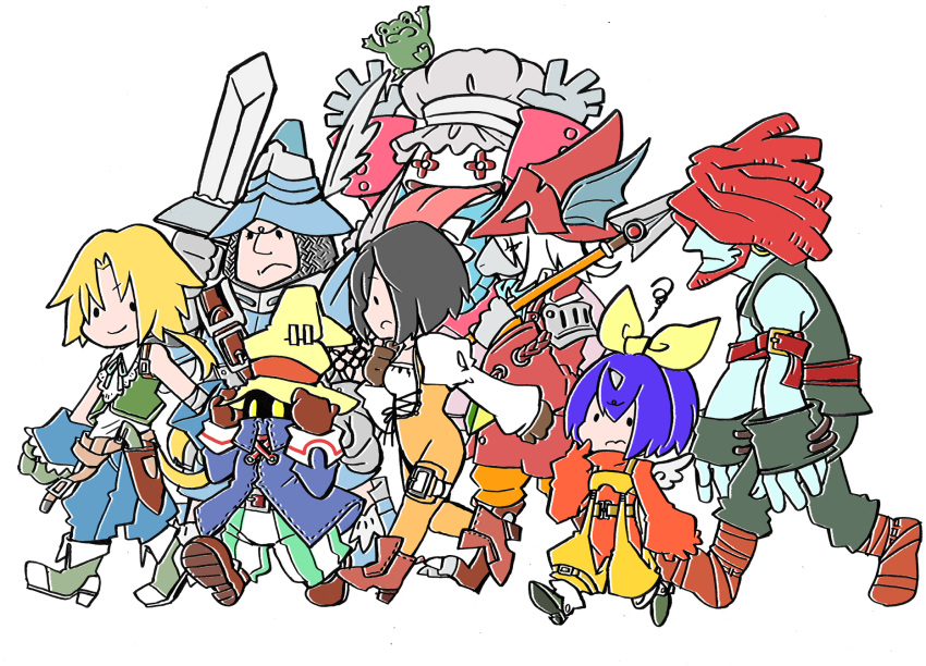 adelbert_steiner, eiko_carol, everyone, fal0811, final_fantasy, final_fantasy_ix, freija_crescent, frog