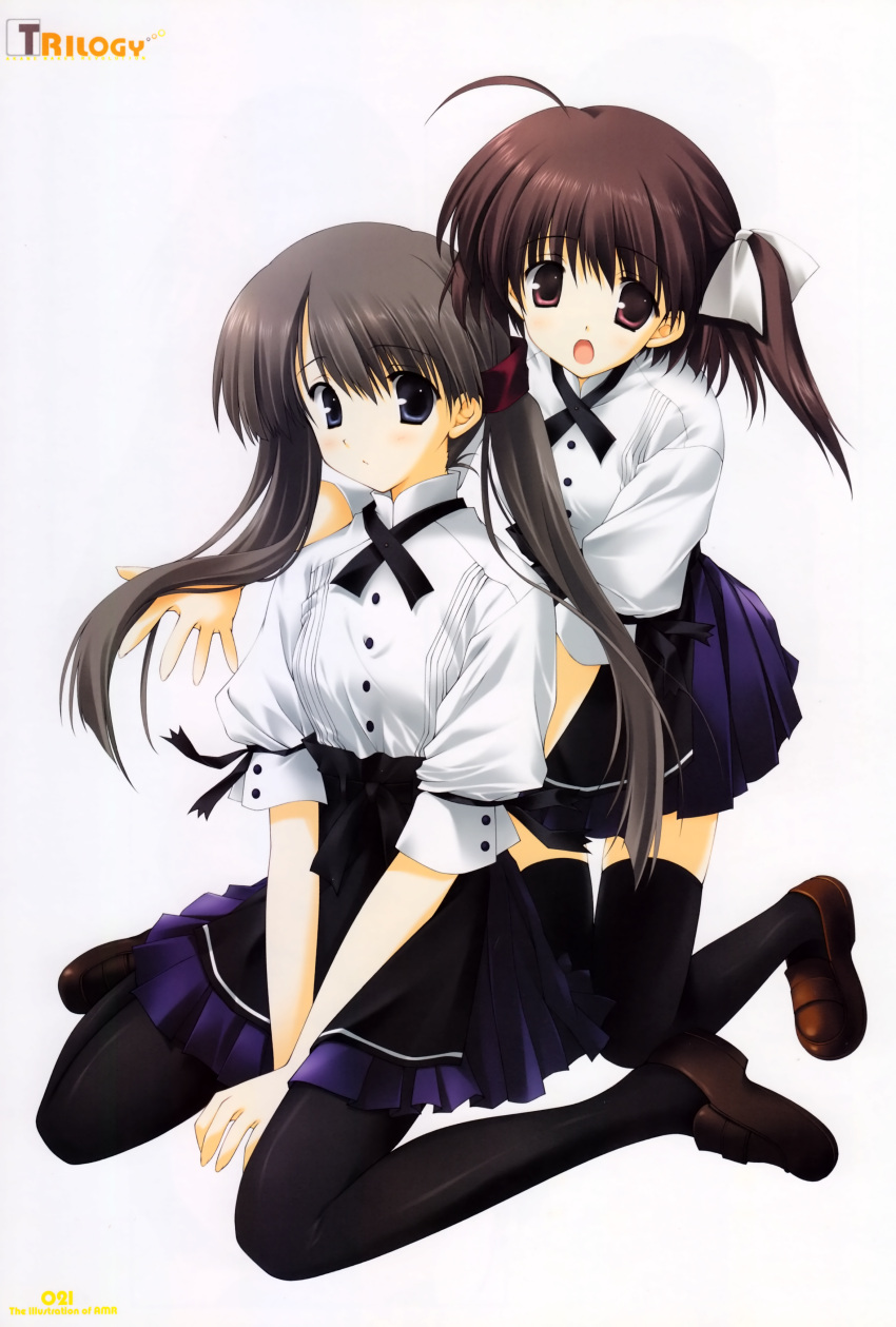 akane_makes_revolution, black_pantyhose, black_thighhighs, december_when_there_is_no_angel, ikegami_akane, kida_emiri, pantyhose, sumadera_yukio