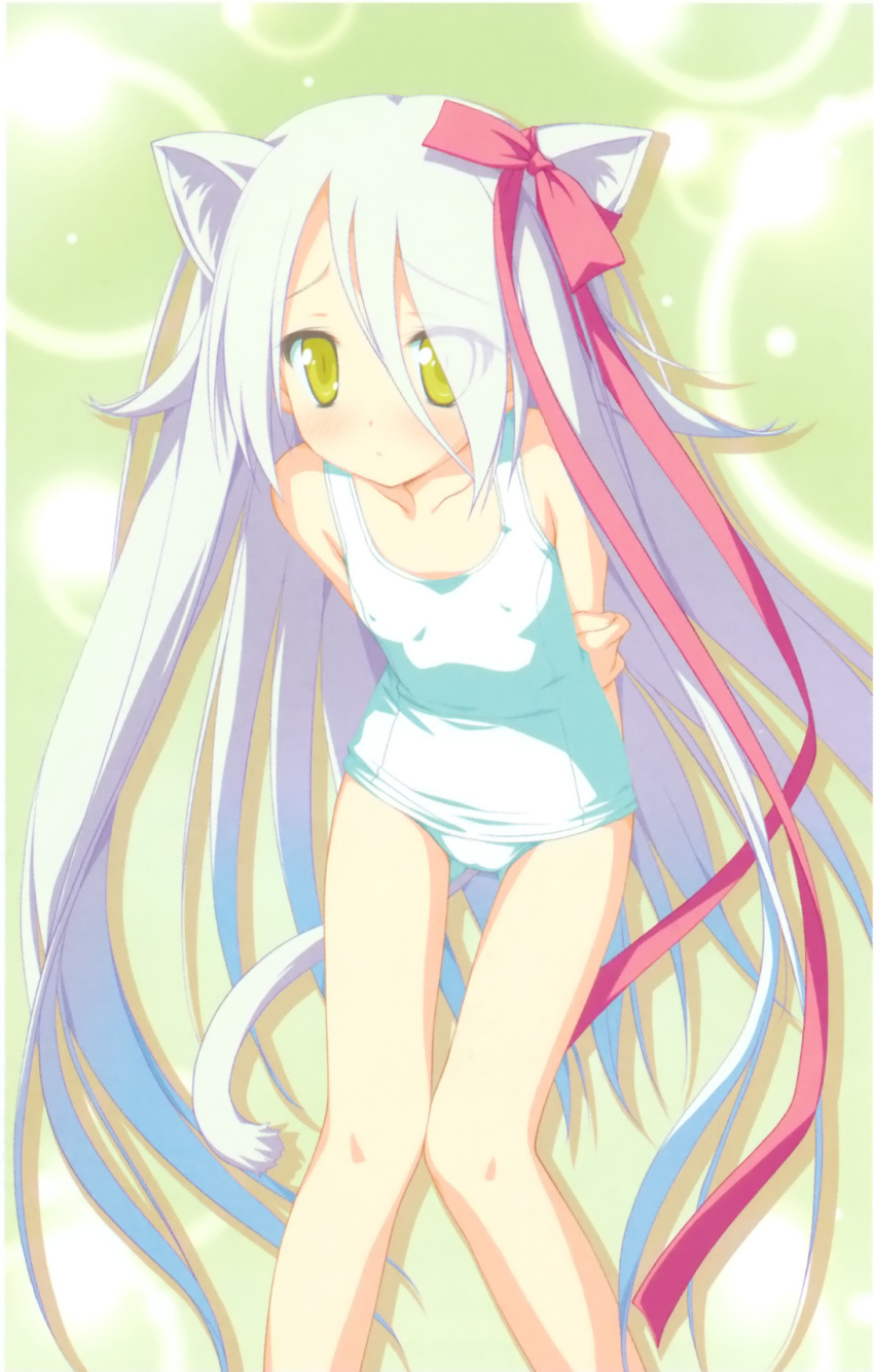 animal_ears, game_cg, hoshizora_no_memoria, long_hair, mare_s_ephemeral, nekomimi, shida_kazuhiro, swimsuit