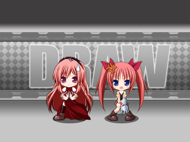 anger_vein, angry, blue_eyes, bomberman, chibi, hair_ornament, hair_ribbon, long_hair
