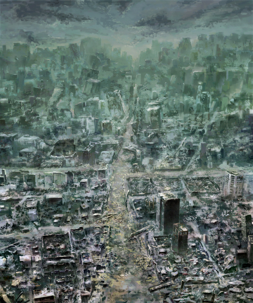 cityscape, cloud, clouds, heriki_(trkj), highres, no_humans, original, ruins