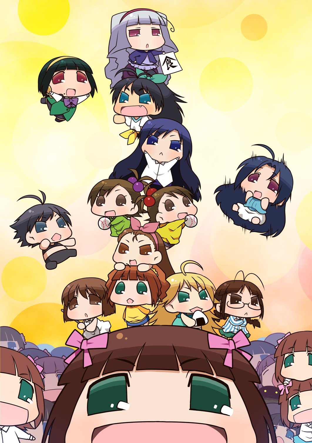 arms_up, artist_request, baseball, bubble, chibi, chibiki, chicchan, chihyaa