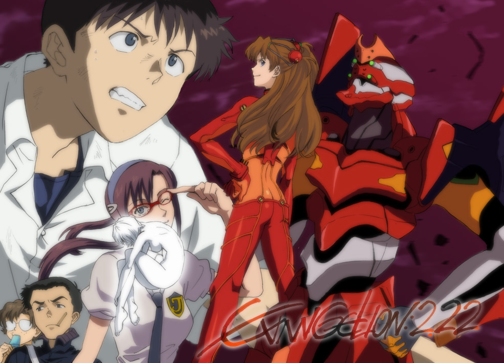3boys, 3girls, aida_kensuke, ayanami_rei, eva_02, evangelion:_2.0_you_can_(not)_advance, glasses, ikari_shinji
