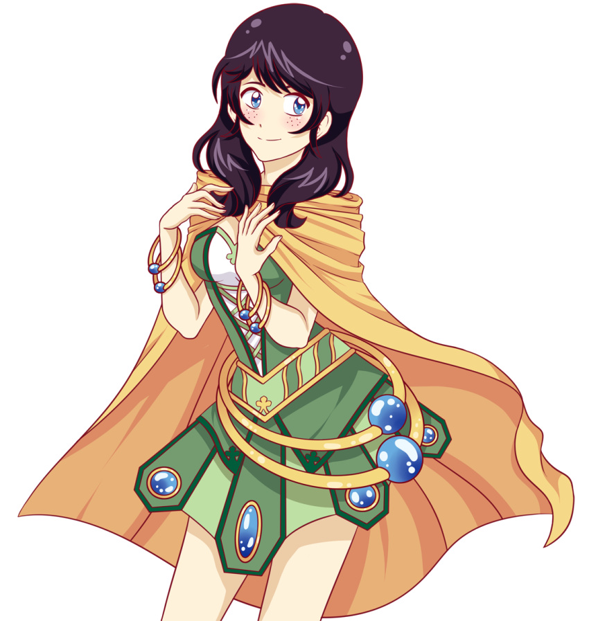 avanna, bangs, black_hair, blue_eyes, body_blush, bracelet, branch, breasts