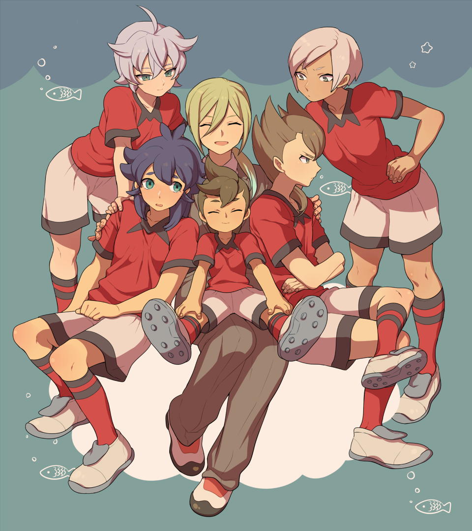 adult, afuro_terumi, closed_eyes, eyes_closed, fish, inazuma_eleven, inazuma_eleven_(series), inazuma_eleven_go