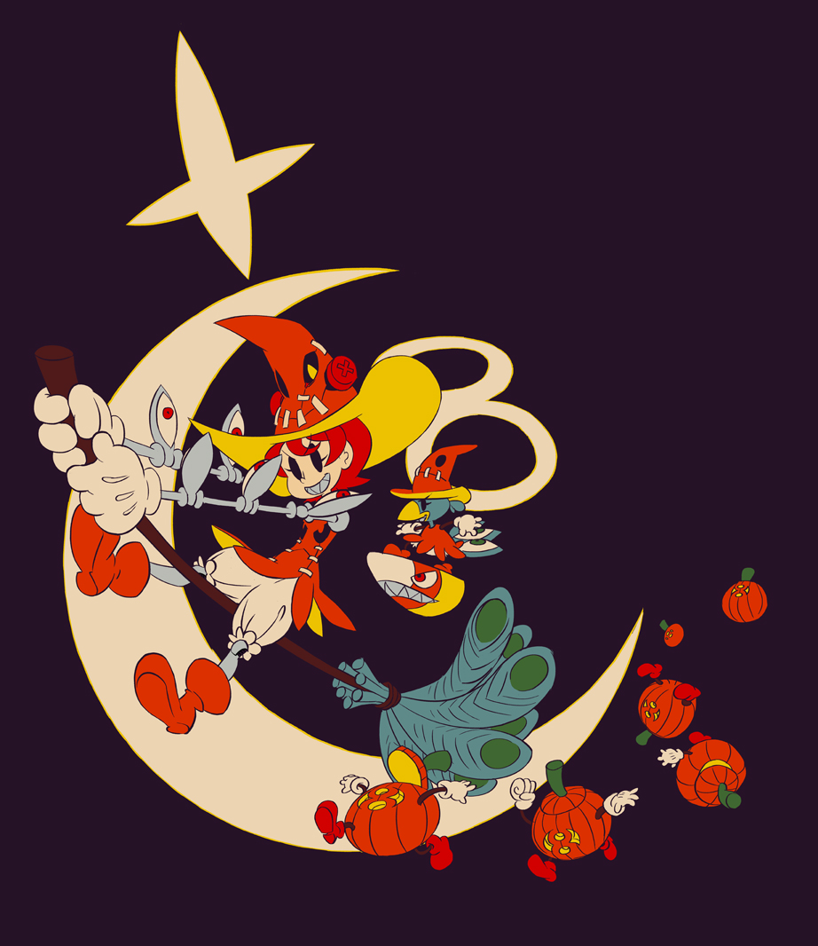 alex_ahad, alternate_costume, alternate_hair_color, andy_anvil, avery_(skullgirls), beak, bird, black_eyes