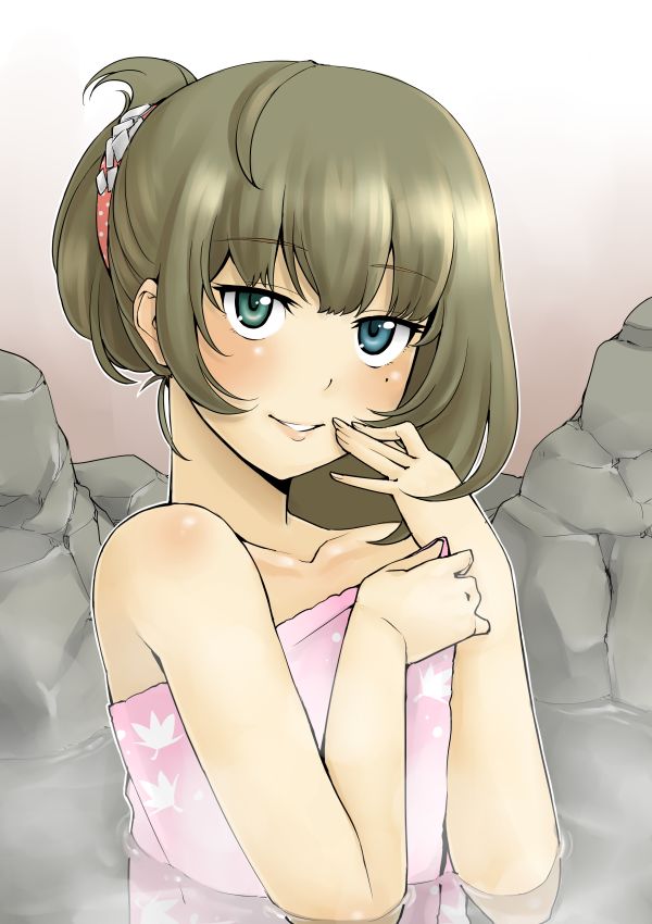 blue_eyes, brown_hair, green_eyes, grin, heterochromia, idolmaster, idolmaster_cinderella_girls, karute
