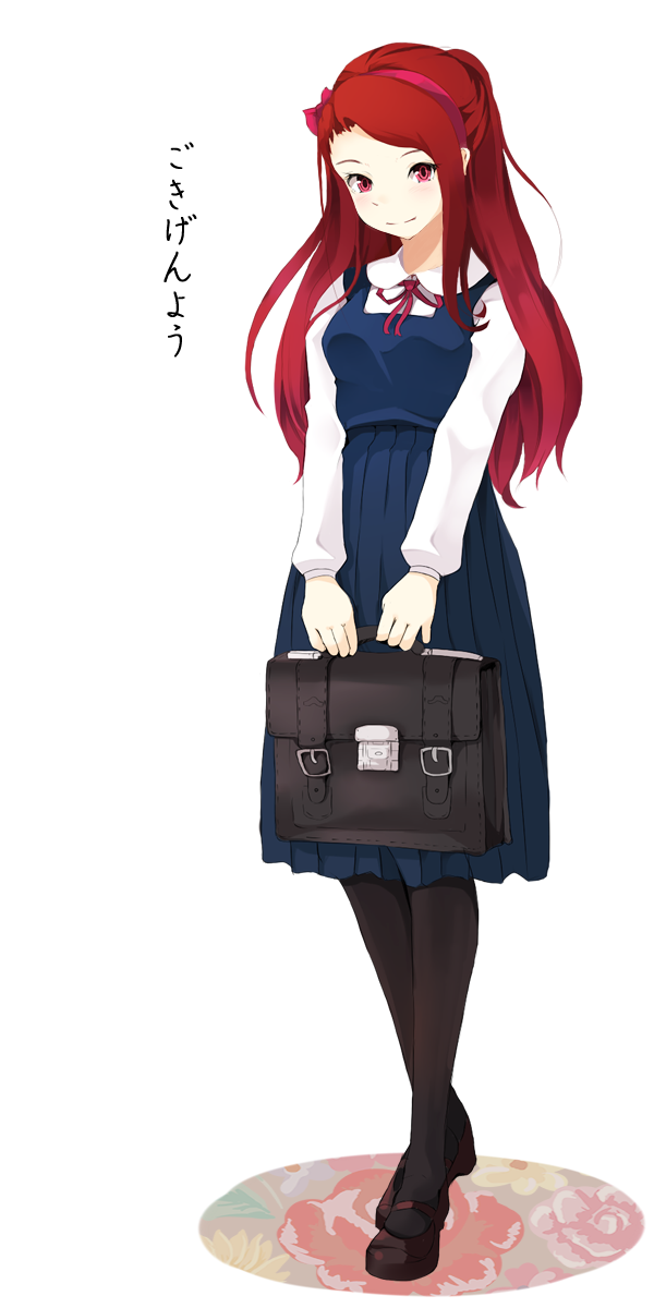 bow, hair_bow, hairband, highres, idolmaster, long_image, mary_janes, minase_iori