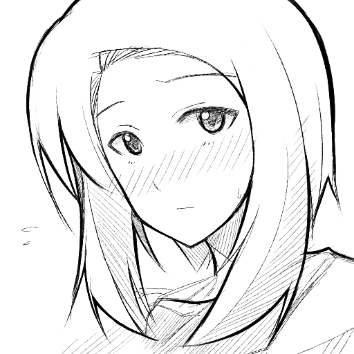 blush, kimura_saeka, looking_at_viewer, mechazinaida, monochrome, power_pro_kun_pocket, power_pro_kun_pocket_13, simple_background