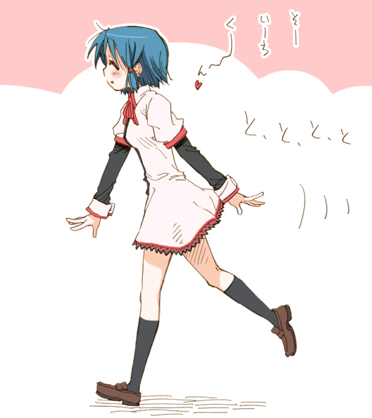 blush, closed_eyes, eyes_closed, fushimi_yukari, heart, mikami_komata, routes, short_hair