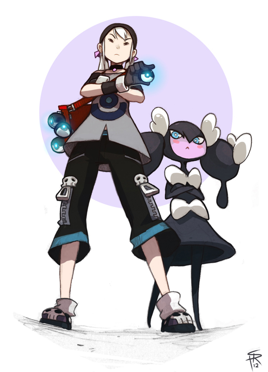 full_body, gothorita, lilith_(endling), original, poke_ball, pokemon, pokemon_(creature), pokemon_trainer
