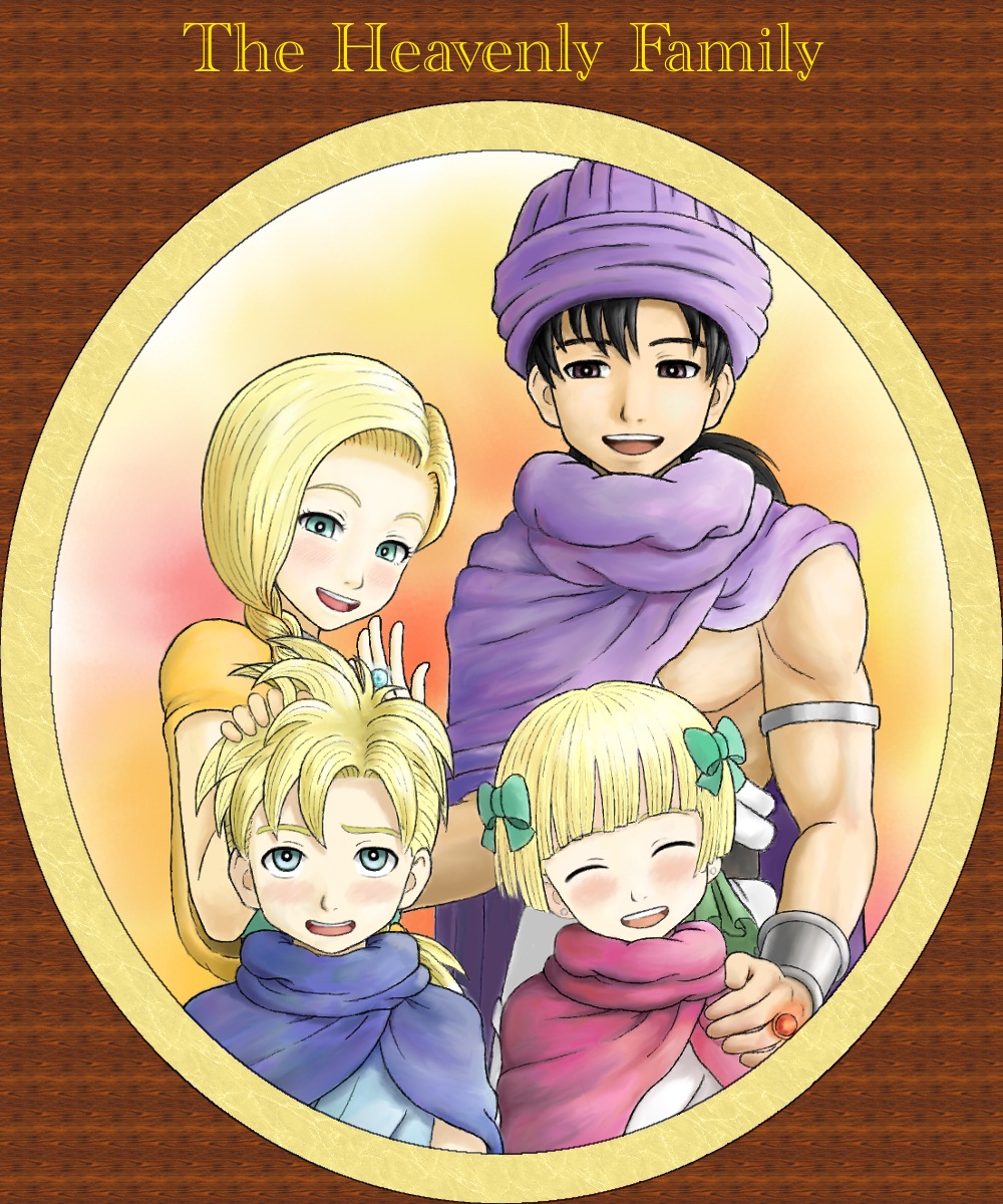 2girls, bianca, bianca's_daughter, bianca's_son, bianca's_daughter, bianca's_son, black_hair, blonde_hair