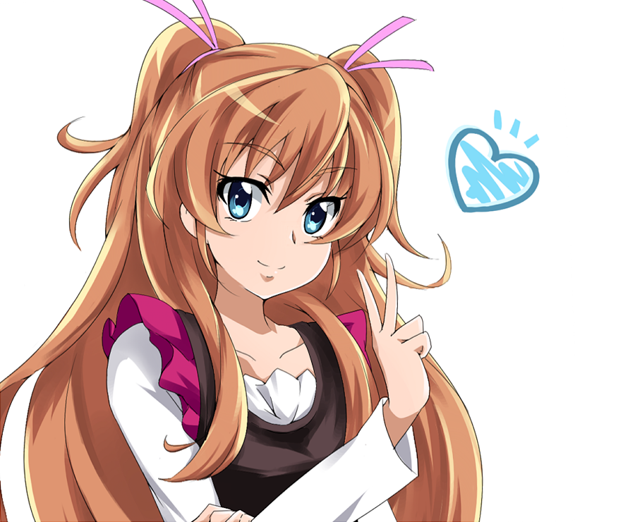 blue_eyes, brown_hair, heart, houjou_hibiki, long_hair, looking_at_viewer, nanashishi, precure