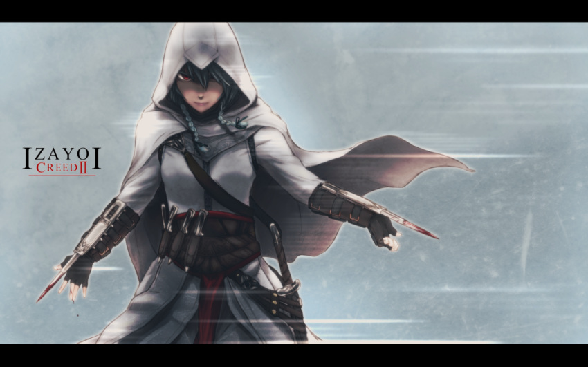 altair_ibn_la-ahad, altair_ibn_la-ahad_(cosplay), assassin's_creed_ii, assassin's_creed, assassin's_creed_ii, blade, blood, blue_hair