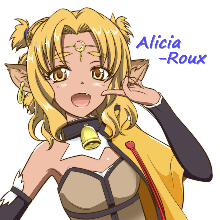alicia_rue, animal_ears, bell, blonde_hair, cat_ears, character_name, circlet, crescent