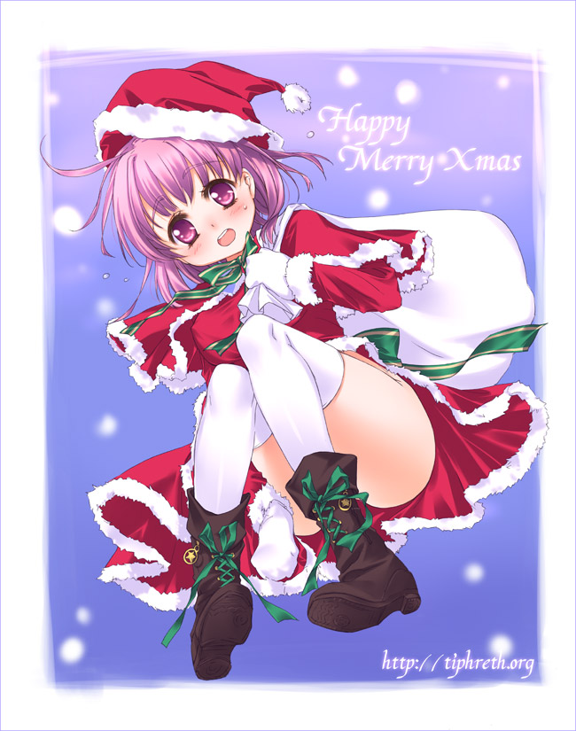 censored, christmas, convenient_censoring, fujisawa_aya, gloves, hat, kanda_aya, mashiba_mariko