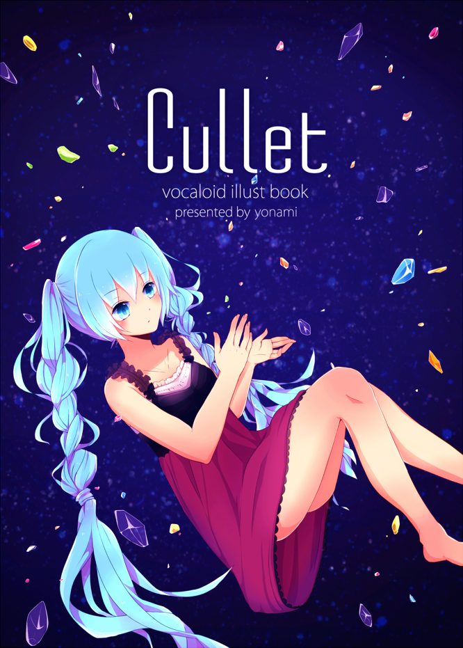 blue_eyes, blue_hair, chizuru_(ambient), dress, hatsune_miku, long_hair, solo, twintails