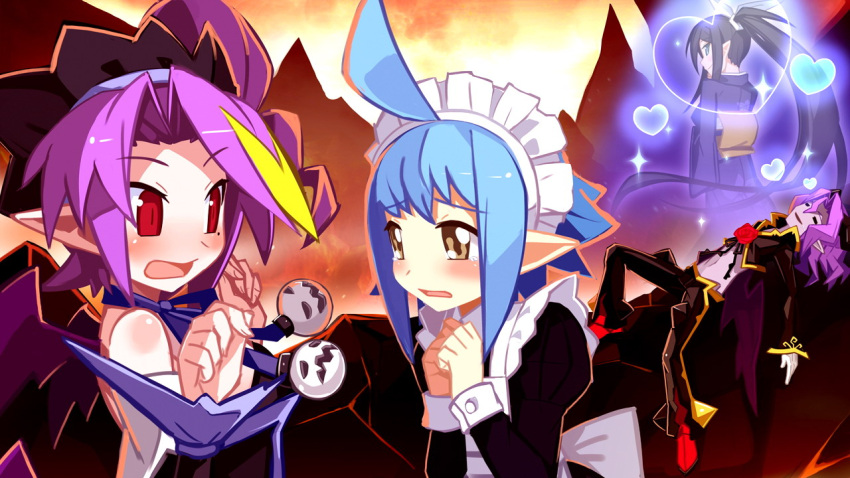 2girls, ahoge, alys_levantine, attouteki_yuugi_mugen_souls, blue_eyes, character_request, chou_chou, chou_chou_beauty