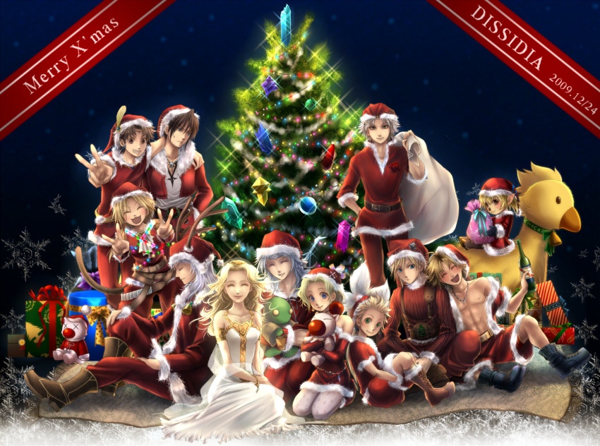 annotated, antlers, bad_id, blonde_hair, blue_eyes, bottle, brown_eyes, brown_hair