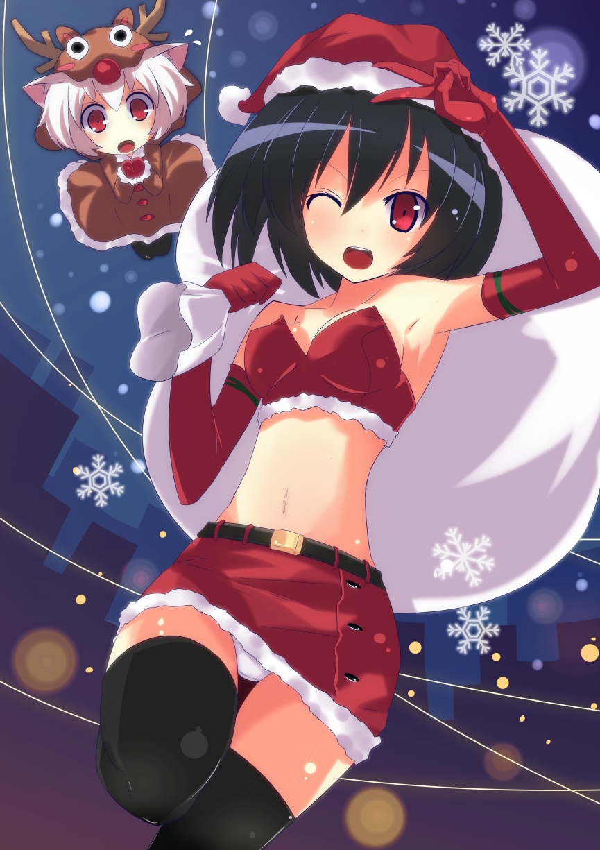 >;d, :o, ;d, alternate_costume, animal_costume, animal_ears, armpits, belt