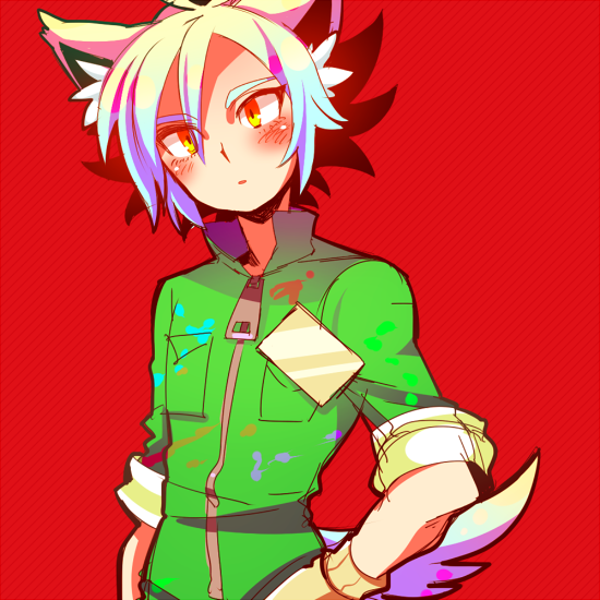 animal_ears, blush, fubuki_atsuya, inazuma_eleven, inazuma_eleven_(series), komusun, male, oversized_zipper