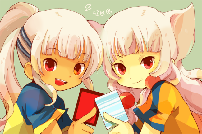 androgynous, blush, card, crossover, fuai_ruu, heterochromia, inazuma_eleven, inazuma_eleven_(series)