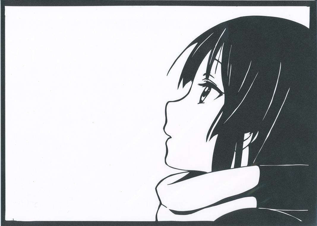 akiyama_mio, alternate_hairstyle, black_eyes, black_hair, blush, face, highres, hime_cut