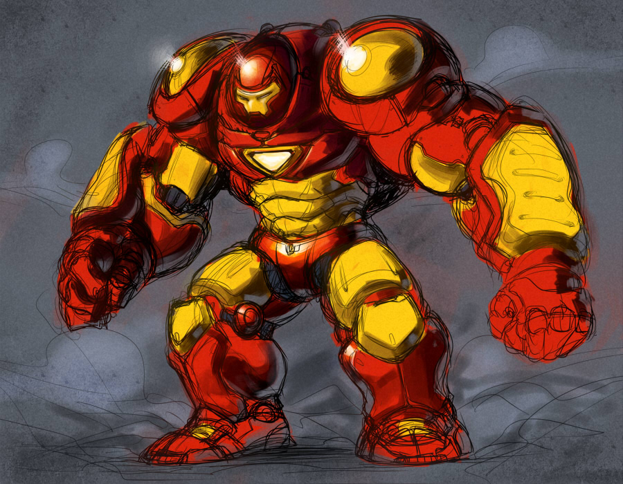 hulkbuster, iron_man, marvel, power_armor, rough, space_jin, spacezin