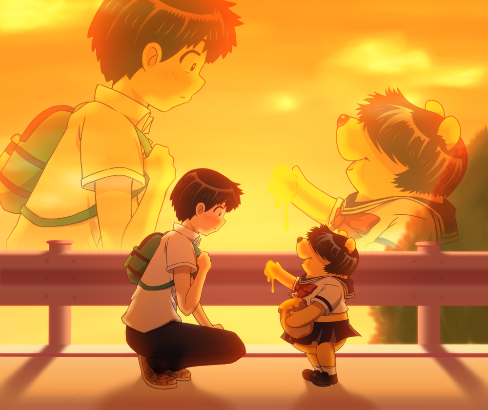 backpack, bag, cloud, clouds, crossover, evening, feeding, food