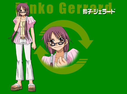 glasses, jeans, pink_hair, rinko, rinko_jerrard, sandals, tagme, the_law_of_ueki
