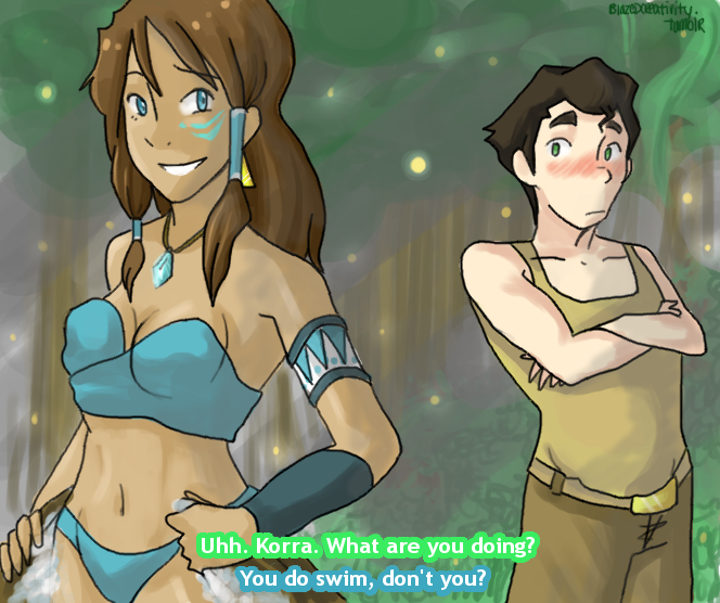 1boy, 1girl, atlantis, atlantis_the_lost_empire, avatar_legends, bolin, crossover, kidagakash, korra, milo_thatch, parody, the_legend_of_korra