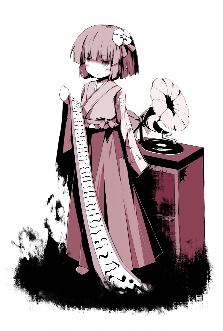 bow, flower, hair_bow, hair_flower, hair_ornament, hieda_no_akyuu, japanese_clothes, kimono