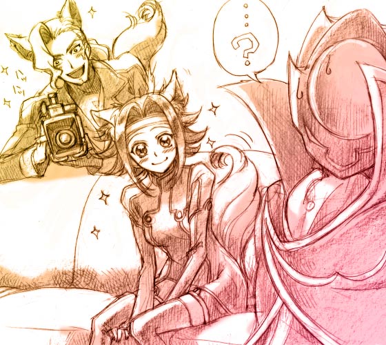 animal_ears, blush, camera, catgirl, code_geass, couch, diethard_ried, dog_ears