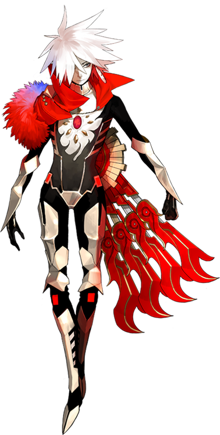 1boy, fate/extra, fate/extra_ccc, fate_(series), fur_trim, karna_(fate/apocrypha), karna_(fate/extra_ccc), lancer_of_red