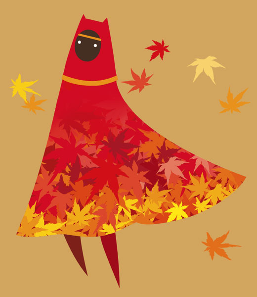 ._., autumn, fuju, journey, journey_(game), leaf, maple_leaf, solo, standing, traveler