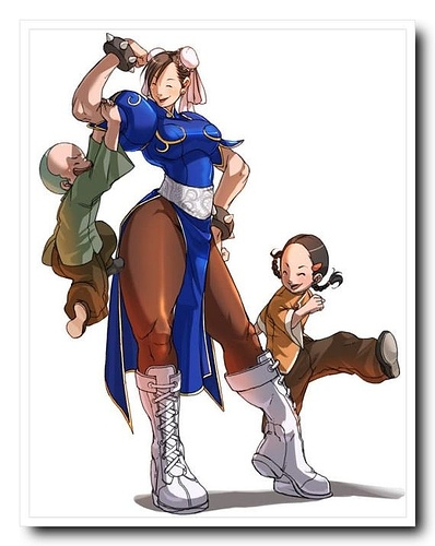 boots, buns, chun-li, falcoon, kids, muscle, pose, street_fighter