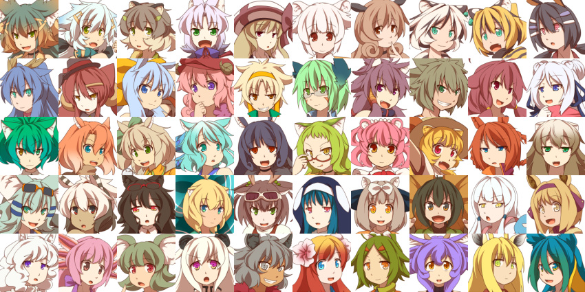 amamiya_kaoruko, animal_ears, araramiya_maria, arashimiya_kiharu, blonde_hair, blue_eyes, brown_hair, erimiya_maki, everyone, fukunomiya_koko, fukuromiya_hiro, glasses, green_eyes, green_hair, grey_hair, haimiya_eren, harumiya_ria, hat, heterochromia, highres, himiya_yuu, inukami_shino, inumiya_shiho, isagomiya_mimi, itomamiya_itsuki, kagemiya_mitsuki, kanamiya_akira, karimiya_chiko, kawamiya_nagisa, kazanari_midori, kazumiya_beru, kinetsuki_miu, kiyomiya_hikari, kurimiya_manaka, kuromiya, kuromiya_raika, kuzakura_mika, long_hair, madaramiya_yuuki, makisato_hiromi, manakashi_akane, maromiya_madoka, mikisaka_sasara, minataka_tatsuki, morimiya_tsugumi, multiple_girls, nagamiya_echizen, open_mouth, original, pink_hair, purple_hair, red_eyes, rinmiya_haruka, saenari_isumi, sasamiya_kanan, shikimiya_ruri, shimamiya_mayuki, shiromiya_asuka, short_hair, souma_ren, takamiya_momo, tamamiya_tami, torafuji_konoka, torafuji_nagi, tsuchimi_minori, usamiya_chimatsu, watamiya_nemu, white_hair, yamamiya_meiri, yellow_eyes, yorumiya_saine, yoshimiya_amana, yukimiya_ubara