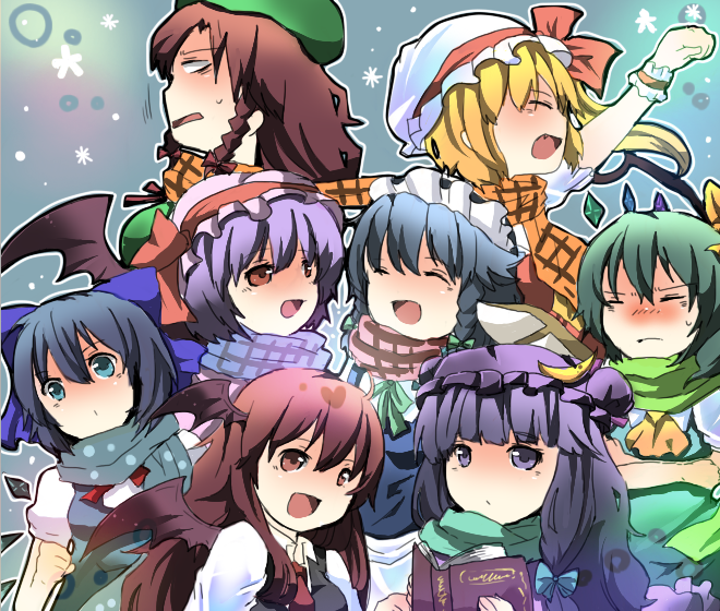 daiyousei, flandre_scarlet, hong_meiling, izayoi_sakuya, koakuma, mb999, patchouli_knowledge, remilia_scarlet