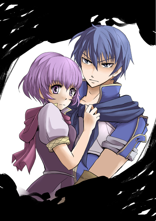 1boy, 1girl, angry, blue_eyes, blue_hair, carrying, catalina, fire_emblem